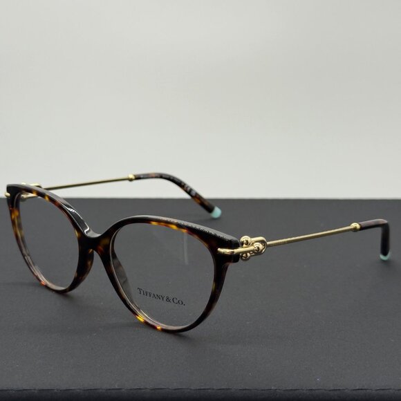 Tiffany & Co. TF2217 Brown Tortoise frame with Clear lens 53/17/140 - Picture 1 of 9